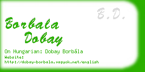 borbala dobay business card